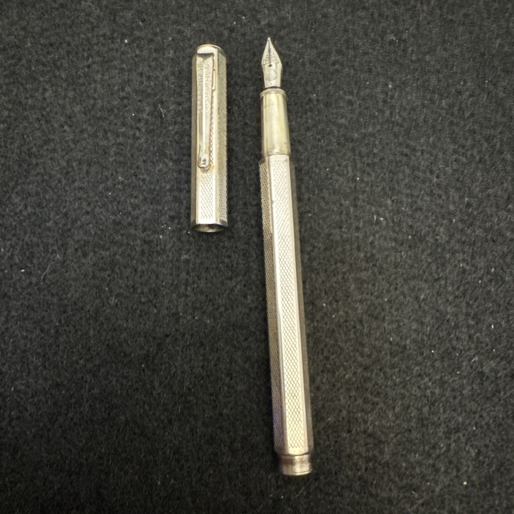 CARAN d'ACHE Fountain pen Ecridor Retro Silver Rhodium Plated, F Nib Vintage